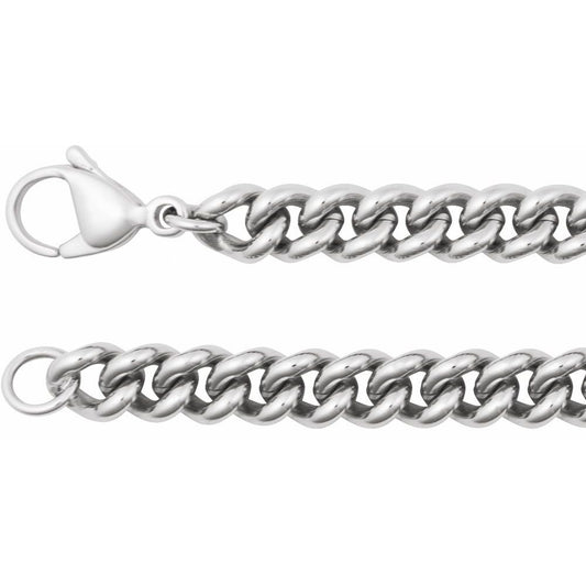 Stainless Steel 6.3 mm Curb 24" Chain