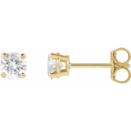 14K Gold 1/2 CTW Lab-Grown Diamond Stud Earrings