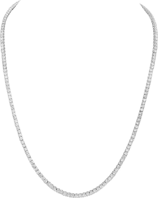 Diamond 7.50 carats necklace in 18k white gold