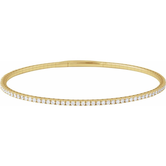 1 1/2 CTW 7” Diamond Bangle