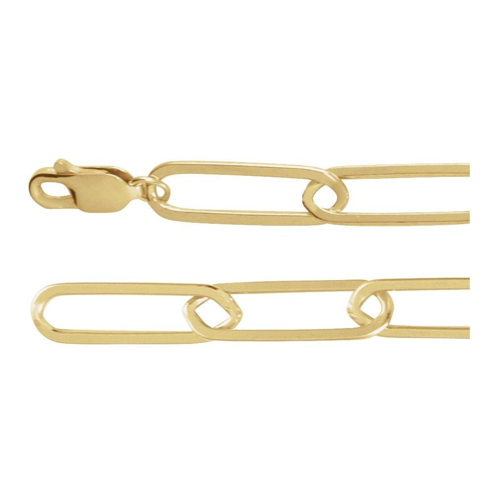 14K Gold-Filled 6.2 mm Paperclip-Style 18" Chain