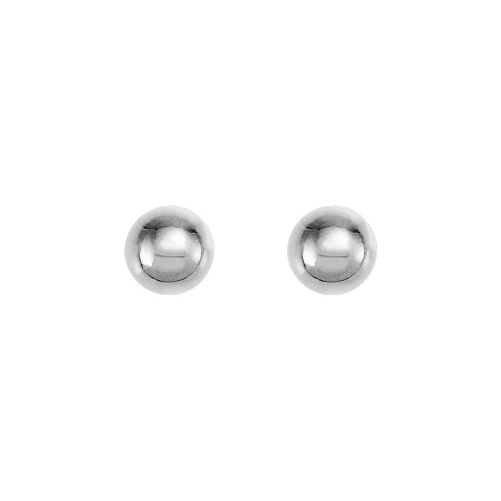 Titanium 3 mm Ball Stud Piercing Earrings