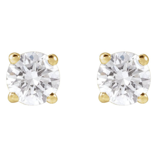 14K Gold 1/2 CTW Lab-Grown Diamond Stud Earrings