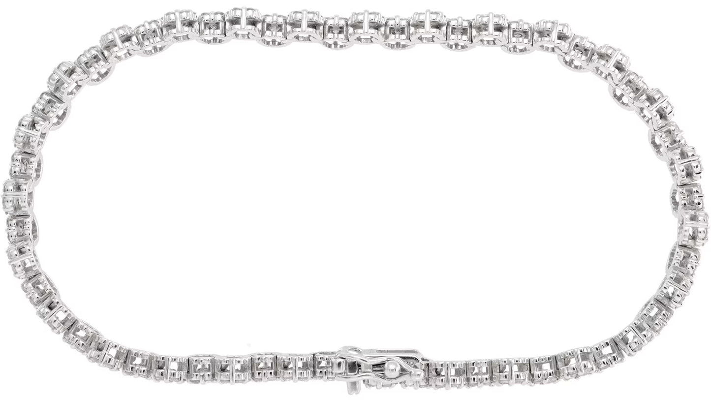 Diamond bracelet in 18k white gold
