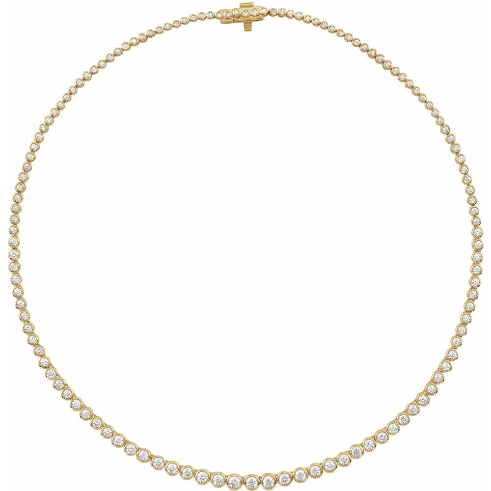 14K Yellow 5 1/5 CTW Lab-Grown Diamond 16" Necklace