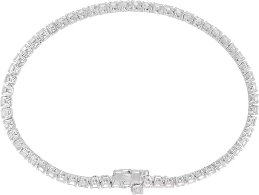 Emerald cut diamond bracelet in platinum 14.88 carat