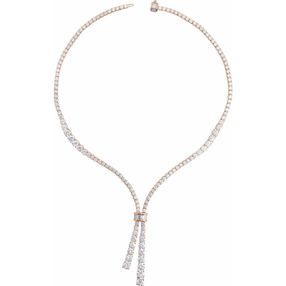 14K Rose Gold 26 1/5 CTW Lab-Grown Diamond 20" Necklace