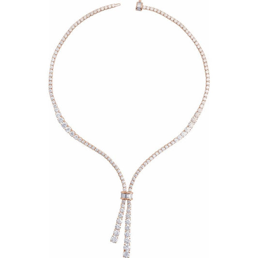 14K Rose Gold 26 1/5 CTW Lab-Grown Diamond 20" Necklace