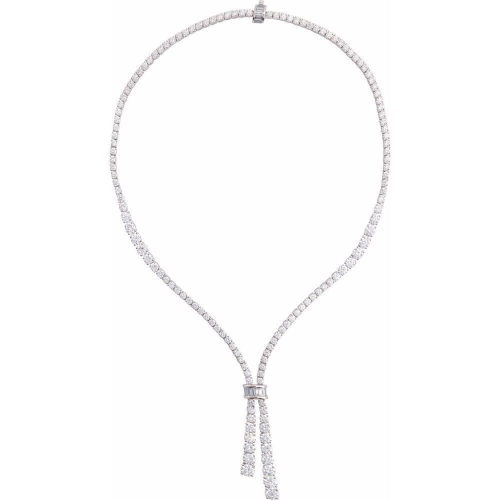 14K White Gold 26 1/5 CTW Lab-Grown Diamond 20" Necklace