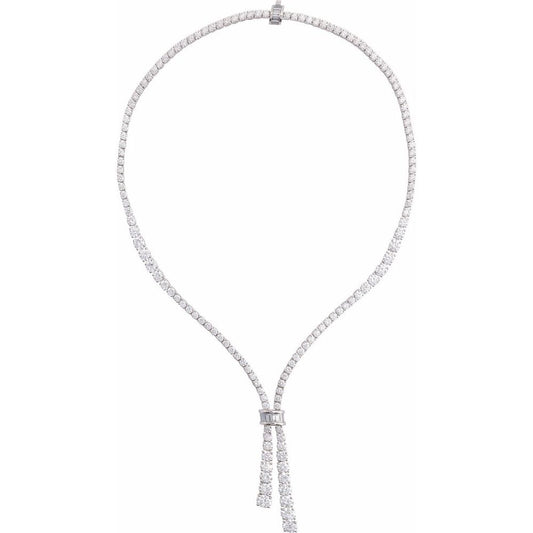 14K White Gold 26 1/5 CTW Lab-Grown Diamond 20" Necklace