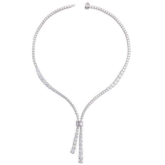 14K White Gold 26 1/5 CTW Lab-Grown Diamond 20" Necklace