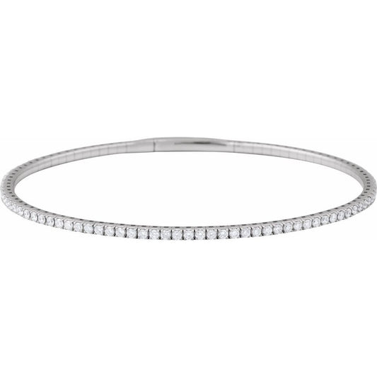 1 1/2 CTW 7” Diamond Bangle