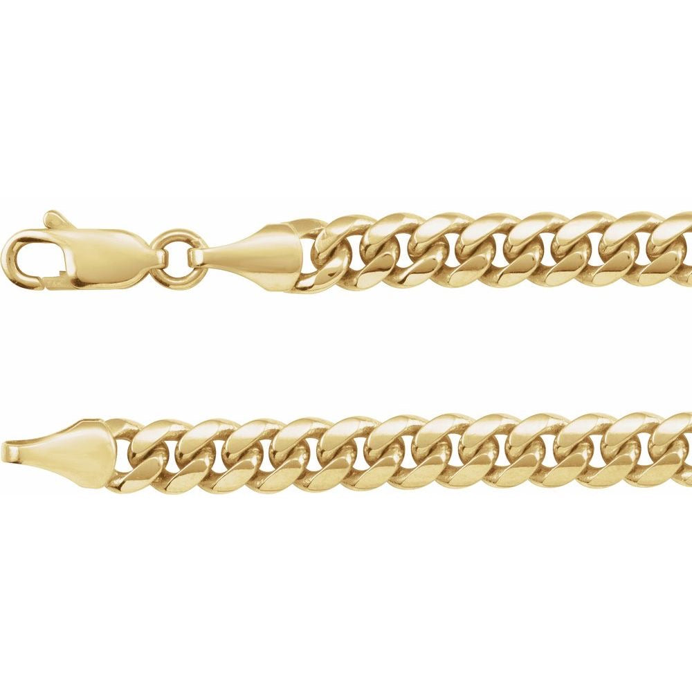 14K Gold 5 mm Miami Cuban Curb 20" Chain